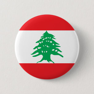Der Libanon-Flagge Button