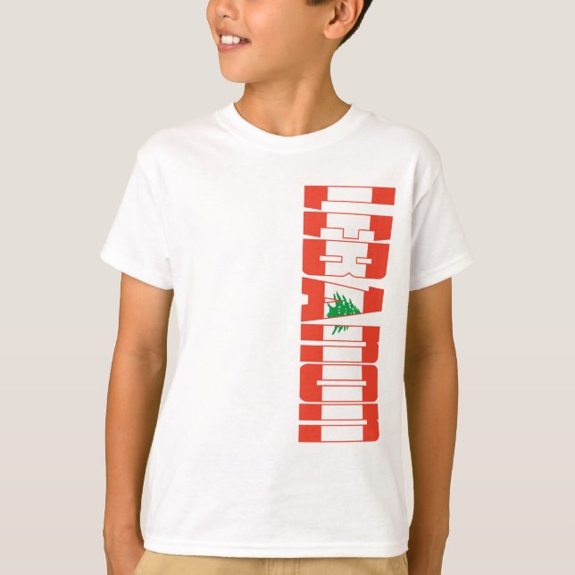 Der Libanon-Flagge T-Shirt (Vorderseite)