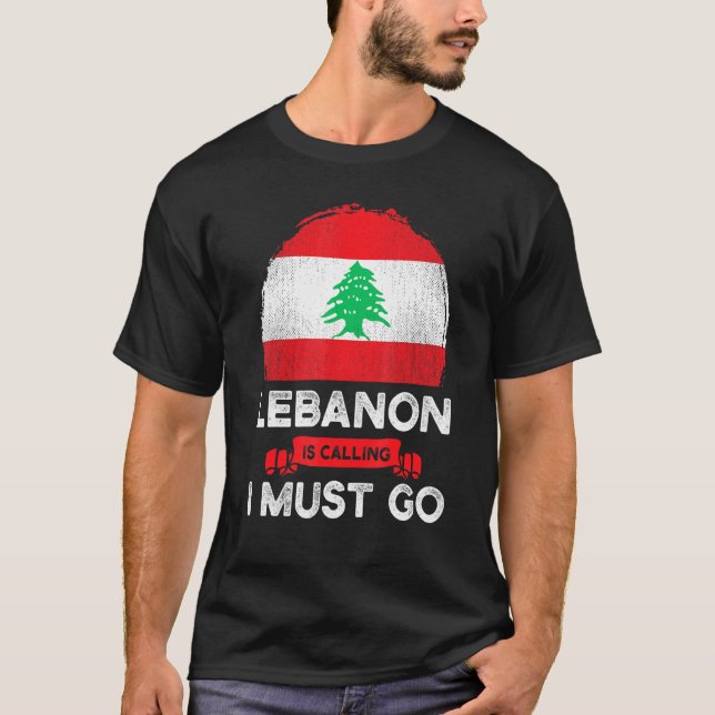 Der Libanon fordert, dass ich das libanesische Erb T-Shirt (Vorderseite)