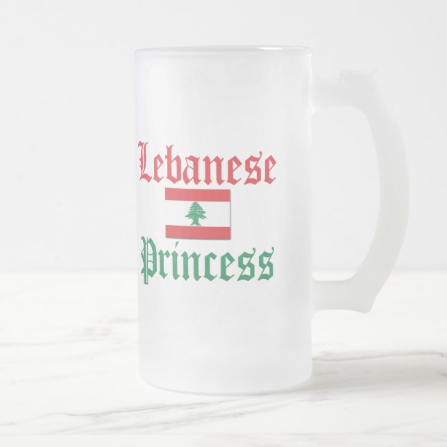 Der Libanon-Prinzessin Mattglas Bierglas (Rechts)