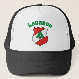 Der Libanon-Wappen Hut/libanesische Flagge Truckerkappe