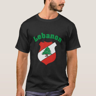 Der Libanon-Wappen/libanesisches Flaggen-Shirt T-Shirt