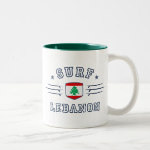Der Libanon Zweifarbige Tasse