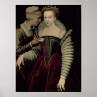 Der Liebe-Brief, eine Dame mit ihrer Maid