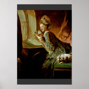 Der Liebe-Brief von Fragonard, Jean-Honoré (Best. Poster