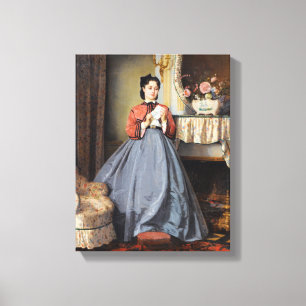 Der Liebe-Buchstabe bis August Toulmouche Leinwanddruck