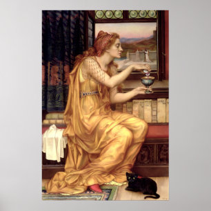Der Liebe-Potion von Pre-Raphaelite Evelyn de Morg Poster