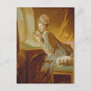 Der Liebesbrief - Jean-Honoré Fragonard Postkarte