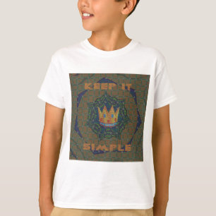 Der liebliche Crown Print Vektor Behielt es Einfac T-Shirt