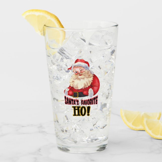 Der Liebling des Weihnachtsmanns Glas (Vorderseite Ice)