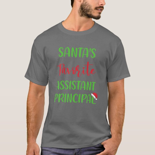 Der Lieblingsassistent des Weihnachtsmanns, Princi T-Shirt (Vorderseite)