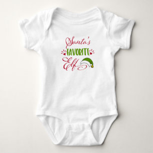 Der Lieblingself-Babyanzug des Weihnachtsmanns Baby Strampler