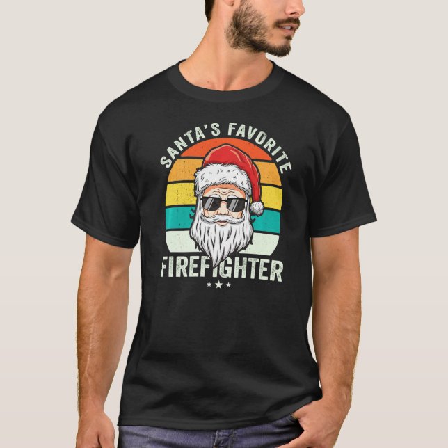 Der Lieblingsfeuerwehrmann des Weihnachtsmanns, Pr T-Shirt (Vorderseite)