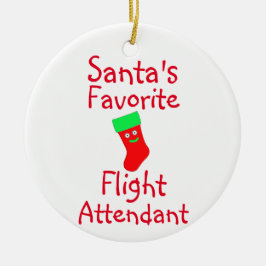Der Lieblingsflug des Weihnachtsmanns Keramik Ornament