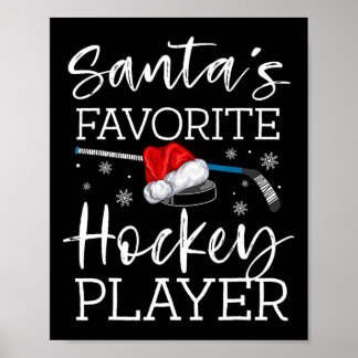 Der Lieblingshockey-Spieler des Weihnachtsmanns, P Poster