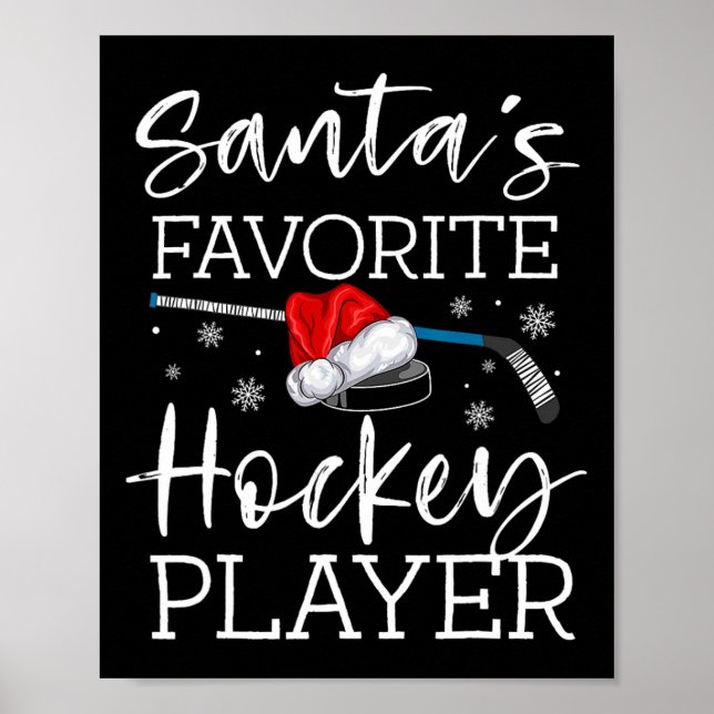 Der Lieblingshockey-Spieler des Weihnachtsmanns, P Poster (Vorne)