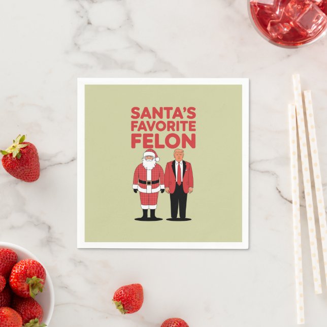 Der Lieblingskandidat Trumps Weihnachtsrepublikane Serviette (Beispiel)