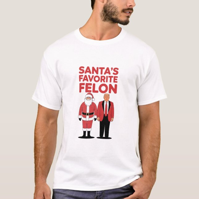 Der Lieblingskandidat Trumps Weihnachtsrepublikane T-Shirt (Vorderseite)