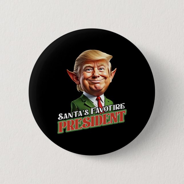 Der Lieblingspräsident des Weihnachtsmanns Donald  Button (Vorderseite)