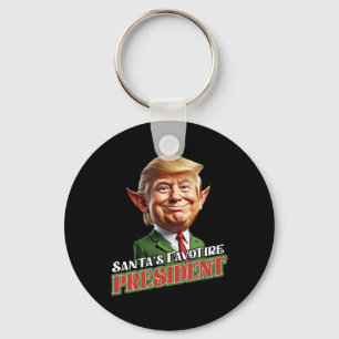 Der Lieblingspräsident des Weihnachtsmanns Donald  Schlüsselanhänger