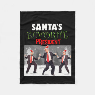 Der Lieblingspräsident des Weihnachtsmanns, Trump, Fleecedecke