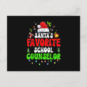 Der Lieblingsschulberater des Weihnachtsmanns pass Feiertagspostkarte