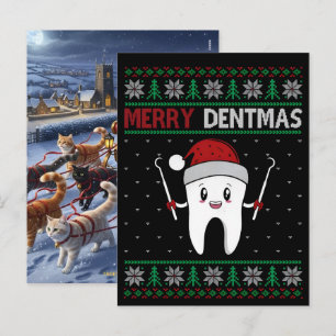 Der Lieblingszahnreiniger des Weihnachtsmanns rett Feiertagspostkarte