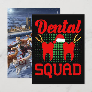Der Lieblingszahnreiniger des Weihnachtsmanns rett Feiertagspostkarte