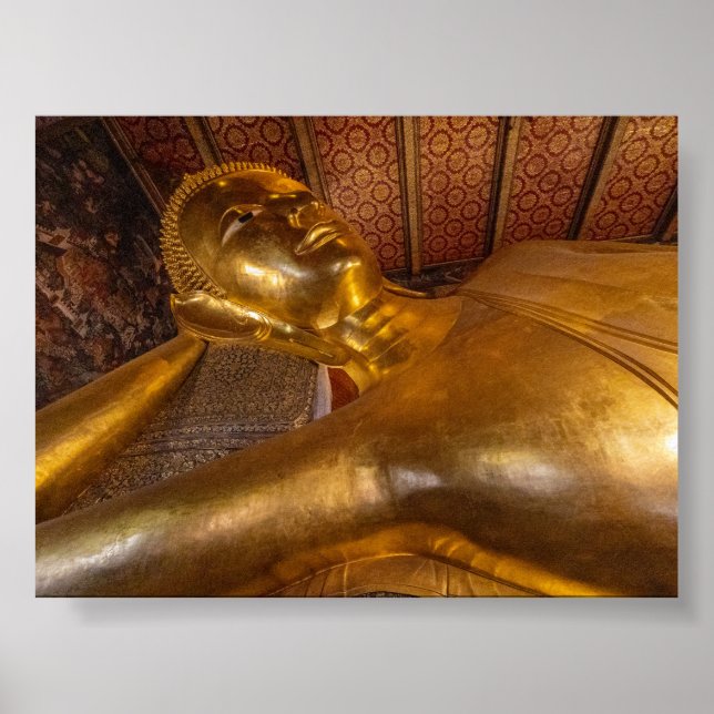 Der liegende Buddha in Bangkok Poster (Vorne)