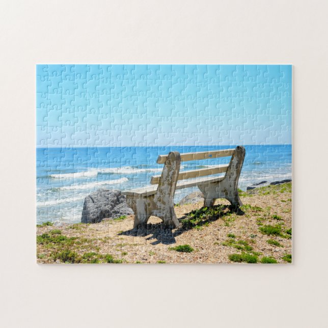 Der Liegestuhl am Strand Puzzle (Horizontal)