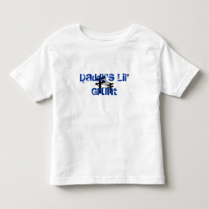 Der Lil des Vatis Grunzen-Lineboy Kleinkind-BLAU Kleinkind T-shirt