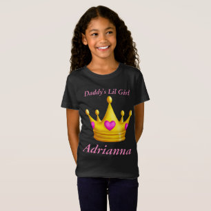 Der Lil des Vatis kleines Mädchen-Prinzessin Crow T-Shirt