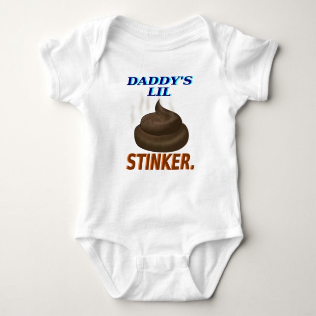 Der Lil des Vatis Stinker Baby Strampler (Vorderseite)