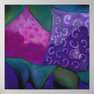 Der Lila, abgelegene rosa Himmel Poster