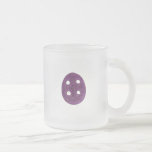 Der lila Knopf Mattglastasse