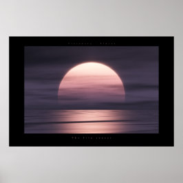 Der lila Sonnenuntergang Poster