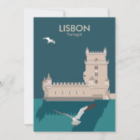 Der Lissaboner Turm von Belem im Stil eines alten