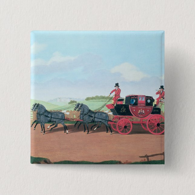 Der Liverpool- und LondonRoyal Mail Trainer, 1812 Button (Vorderseite)
