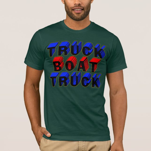 Der LKW-Boot-LKW T-Shirt (Vorderseite)