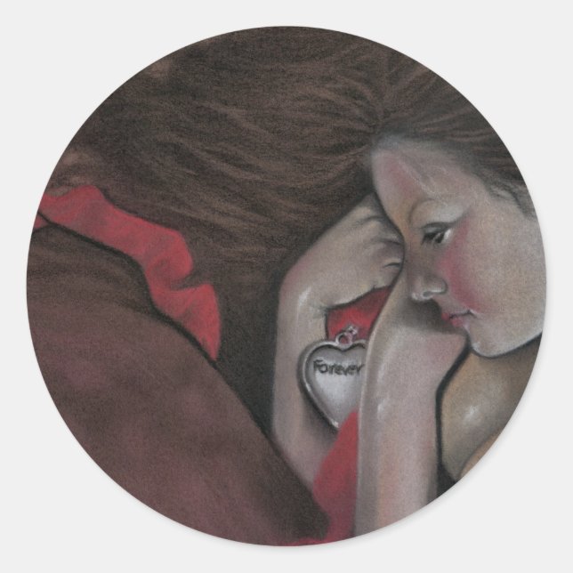 Der Locketsticker Runder Aufkleber (Vorderseite)