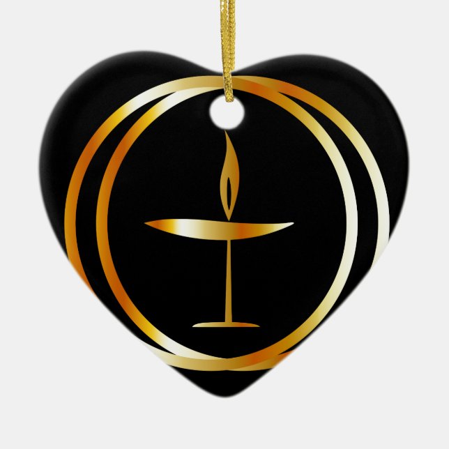 Der lodernde Chalice Keramik Ornament (Vorne)