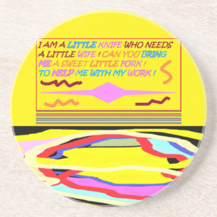 Der Löffel verliebt sich in die Schöpfkelle und da Getränkeuntersetzer