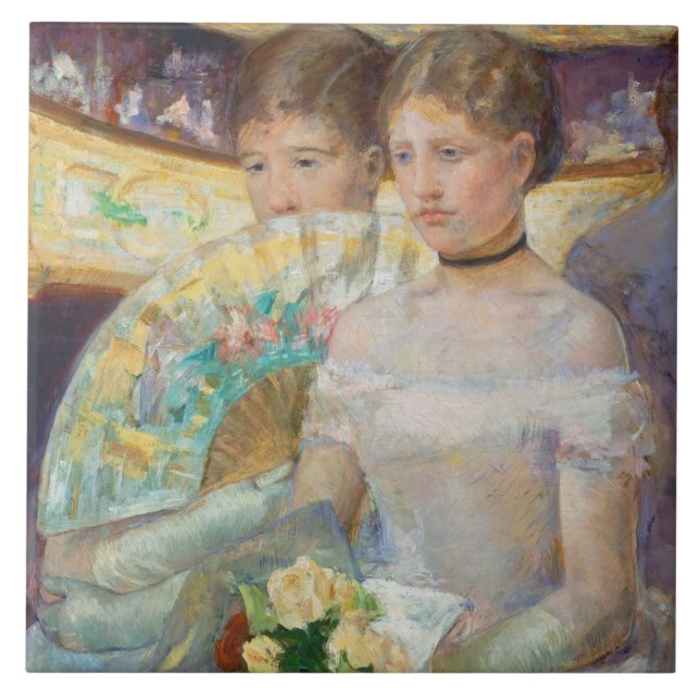 Der Loge, 1882 (Öl auf Leinwand) Fliese (Vorderseite)