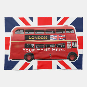 Der Londoner rote Bus Geschirrtuch
