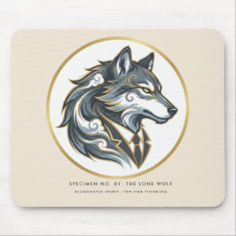Der Lone Wolf Leader: Verzierte Unternehmensspezie Mousepad