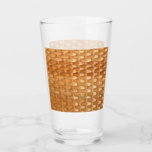 Der Look der Lacquer Wicker Basketweave Textur Glas