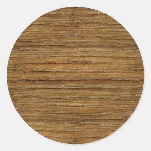 Der Look von Driftwood-Eichenholz-Kornstruktur Runder Aufkleber