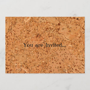 Der Look von Macadamia Cork Burl Holzogrin Einladung
