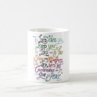 Der Lord Bless und behalten Sie bunte klassische Tasse