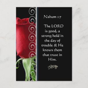 Der LORD ist ein guter Halt in der schwierigen Zei Postkarte